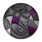 Flash Furniture Purple 7' x 7' Round Abstract Design Area Rug ACD-TZ-860-7R-PR-GG - alternate 4